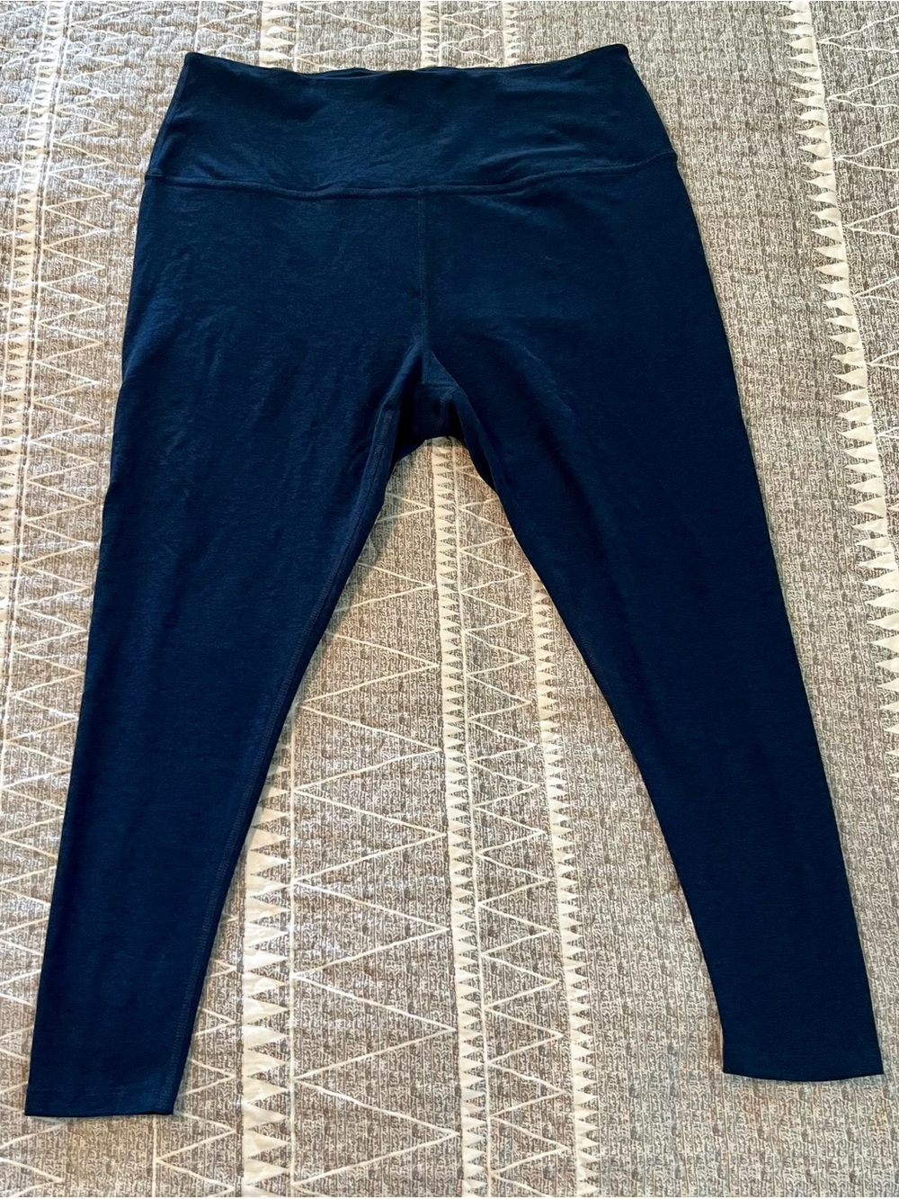 Beyond Yoga Spacedye Caught In The Midi High Waisted Legging Navy Size 2X